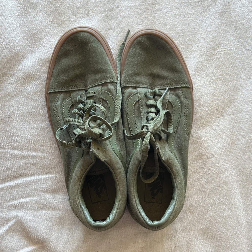 Vans Men's Green Sneakers US 8 Women 9.5